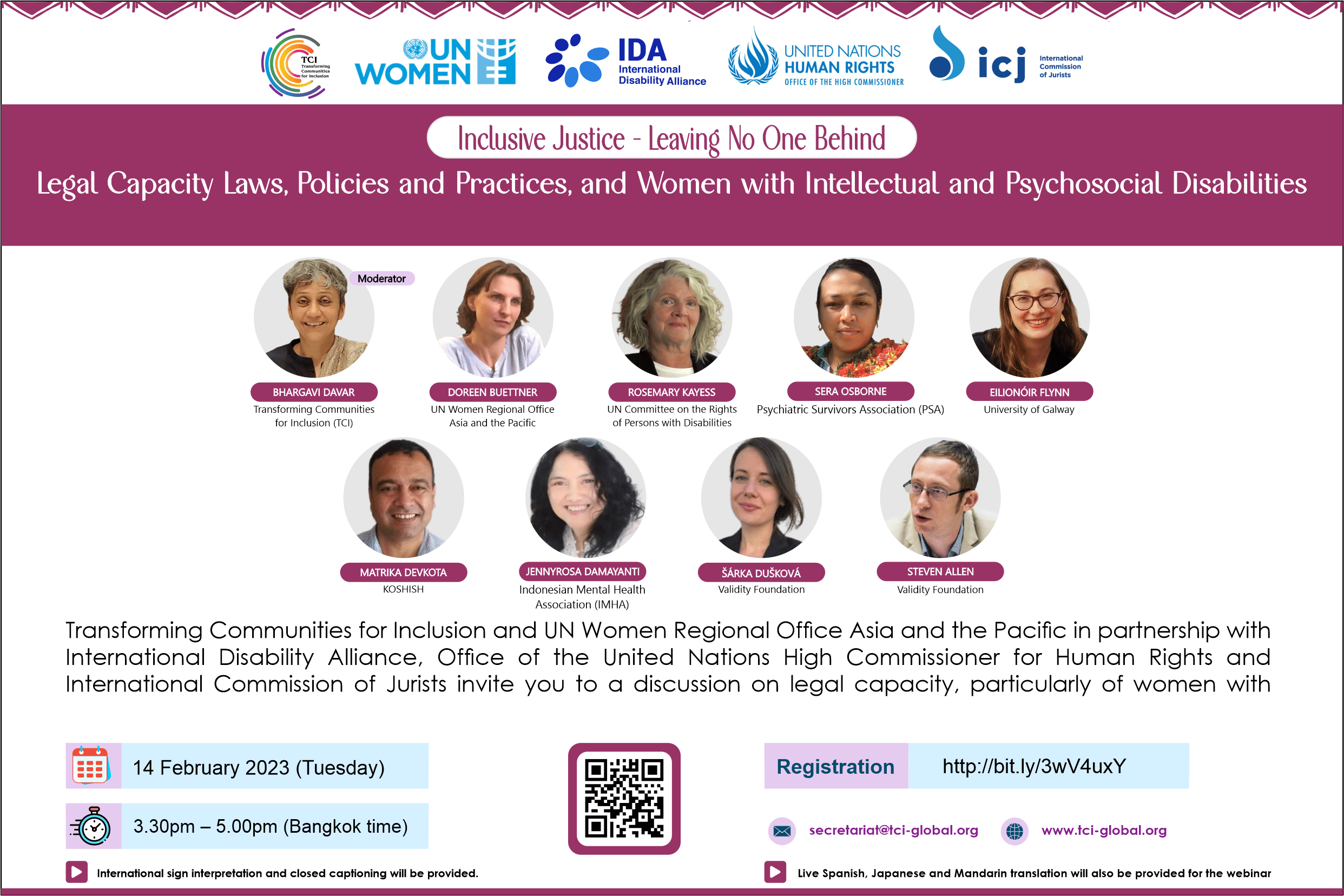 Inclusive Justice Leaving No One Behind - Flyer