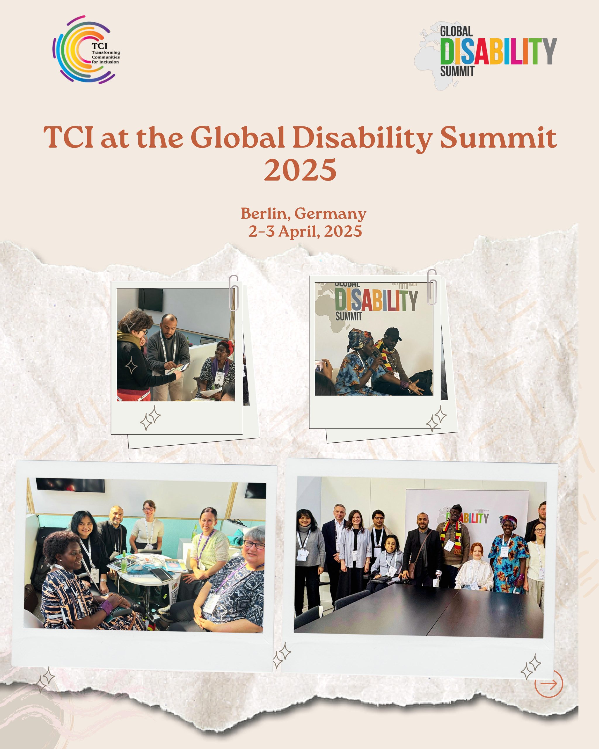 TCI at the Global Disability Summit 2025 - Cover Page